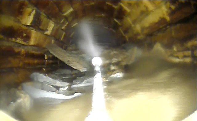 Sewer Robotics removing concrete from london underground